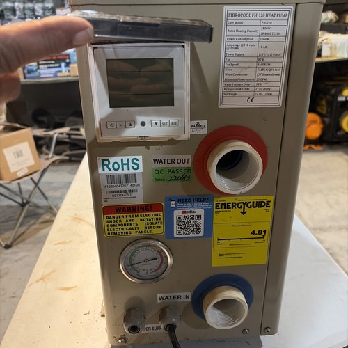 Pool heater fibro - heater, 120